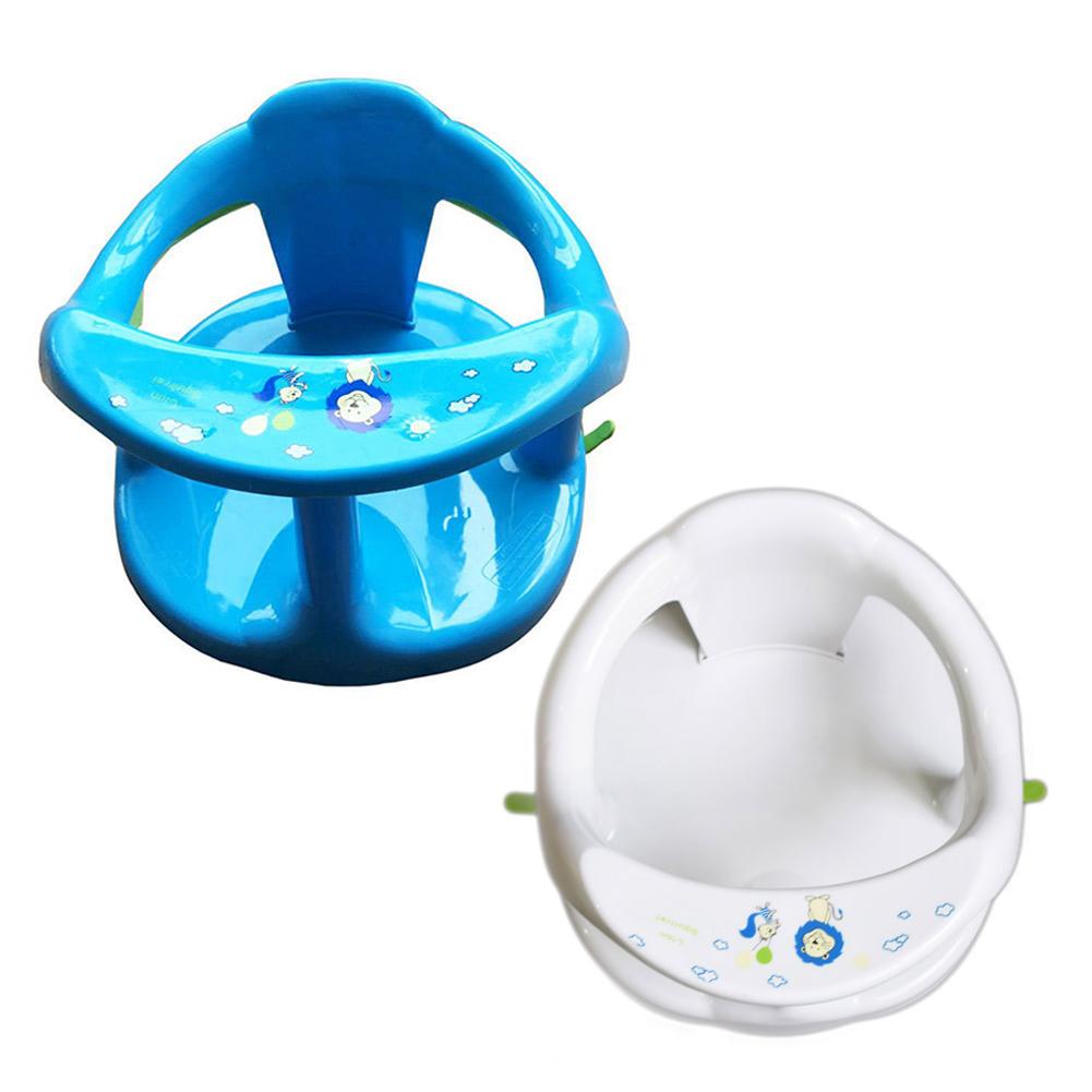 Foldable Baby Bath Seat with Backrest Support 4PCS Suction Cups Stable Sit-up Children Bathing Seat Home Furniture